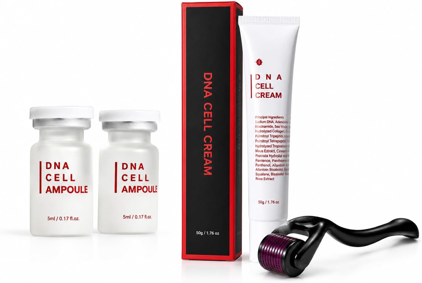 Premium Salmon PDRN DNA Cell Ampoule and Cream Set